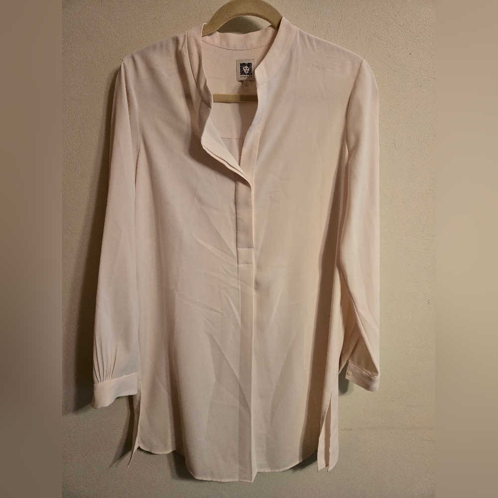Anne Klein Elegant Cream Women's Top Size Small NEW